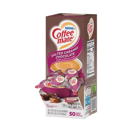 COFFEE MATE Liquid Coffee Creamer, Caramel Cho, PK50 NES STCRMCRMR